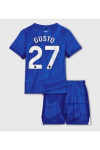 Chelsea Malo Gusto #27 Babyklær Hjemme Fotballdrakt til barn 2025-26 Korte ermer (+ Korte bukser)